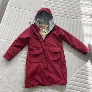Vintage Columbia Women's Maroon Gore-Tex Thinsulate Parka Coat, in M